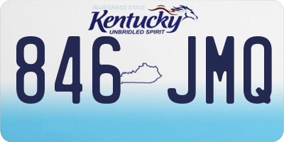 KY license plate 846JMQ
