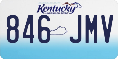 KY license plate 846JMV