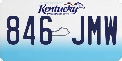 KY license plate 846JMW