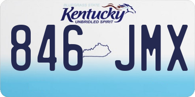 KY license plate 846JMX