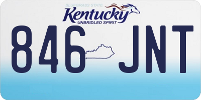 KY license plate 846JNT