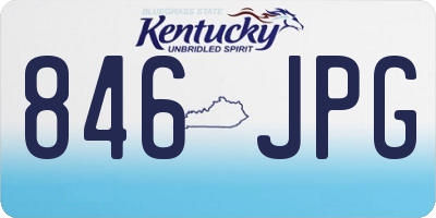 KY license plate 846JPG