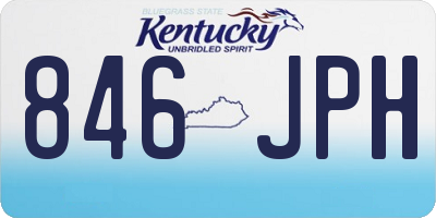 KY license plate 846JPH