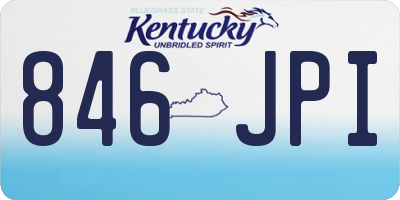 KY license plate 846JPI