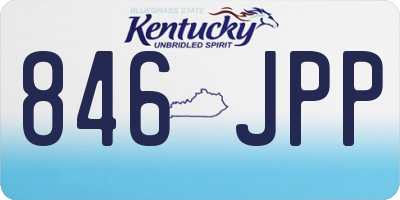 KY license plate 846JPP