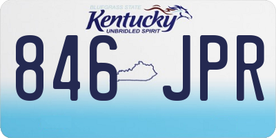KY license plate 846JPR