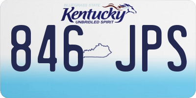 KY license plate 846JPS