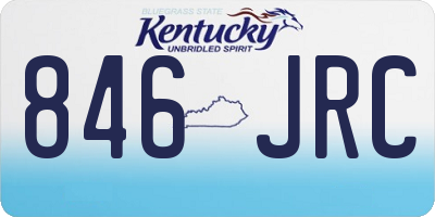 KY license plate 846JRC
