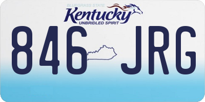 KY license plate 846JRG