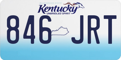 KY license plate 846JRT