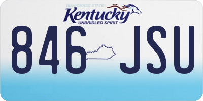 KY license plate 846JSU