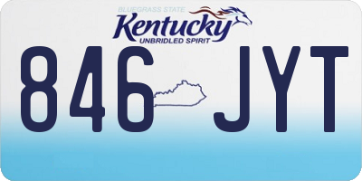 KY license plate 846JYT