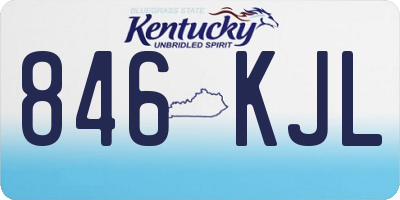 KY license plate 846KJL