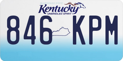 KY license plate 846KPM