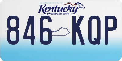 KY license plate 846KQP