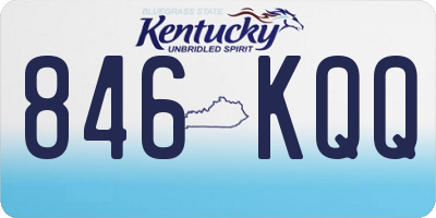 KY license plate 846KQQ