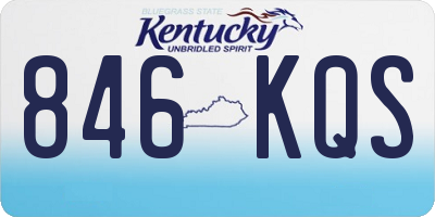 KY license plate 846KQS