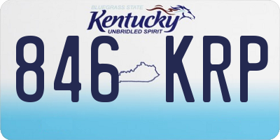 KY license plate 846KRP