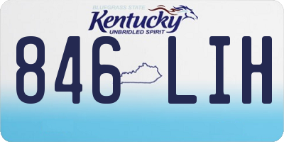 KY license plate 846LIH