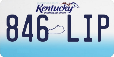 KY license plate 846LIP