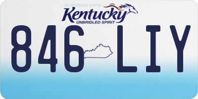 KY license plate 846LIY