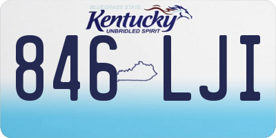 KY license plate 846LJI