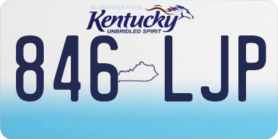 KY license plate 846LJP