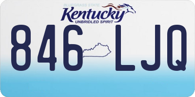 KY license plate 846LJQ