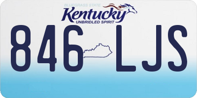 KY license plate 846LJS