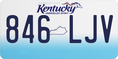KY license plate 846LJV