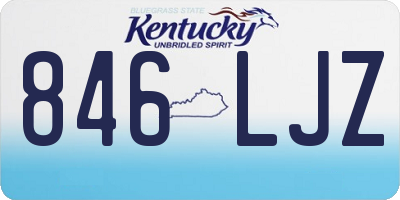 KY license plate 846LJZ