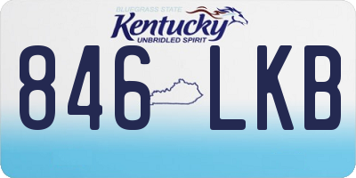 KY license plate 846LKB