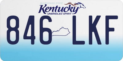 KY license plate 846LKF