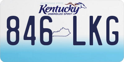 KY license plate 846LKG
