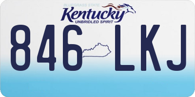 KY license plate 846LKJ
