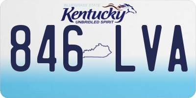 KY license plate 846LVA