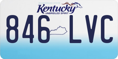 KY license plate 846LVC