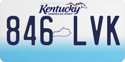 KY license plate 846LVK