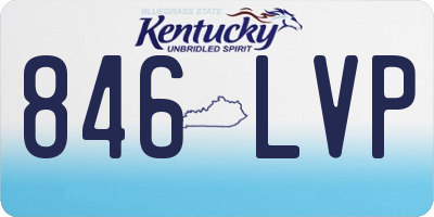 KY license plate 846LVP