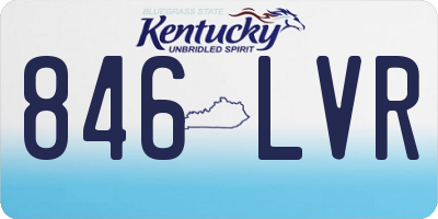 KY license plate 846LVR
