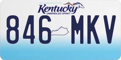 KY license plate 846MKV