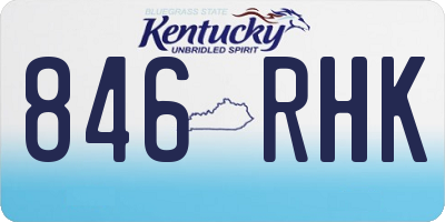 KY license plate 846RHK