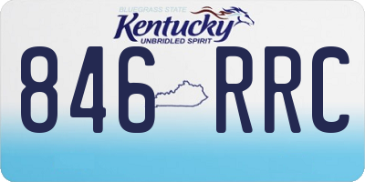 KY license plate 846RRC