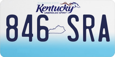KY license plate 846SRA