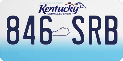KY license plate 846SRB