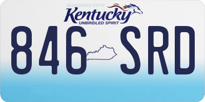 KY license plate 846SRD