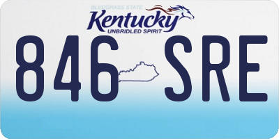 KY license plate 846SRE