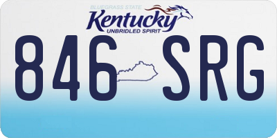 KY license plate 846SRG