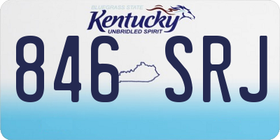 KY license plate 846SRJ