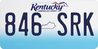 KY license plate 846SRK